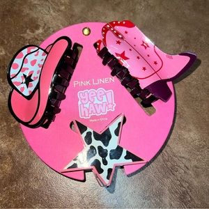 TikTok viral cowgirl hat cowgirl boot hair clips